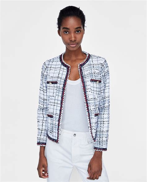 zara chanel style jacket.